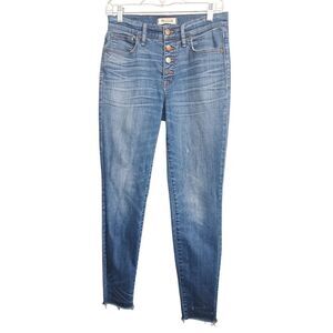 Madewell Women's Size 9/28 9" High Rise Skinny Blue Jeans